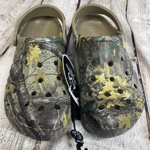 Mens Crocs Baya Realtree Camo Xtra Clogs 206517-260